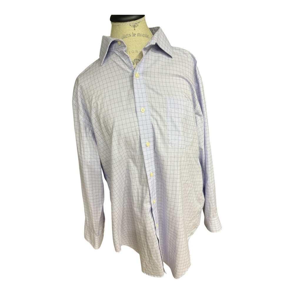 Ralph Lauren Green Label Men's 17 32-33 Classic Fit Non-Iron Button Up Shirt